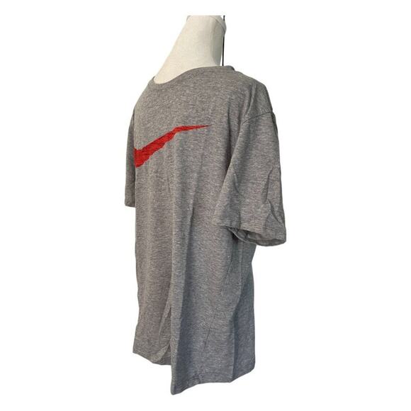 Ash Gray Nike Dri Fit Athletic Fit Short Sleeve T-Shirt - Large - Picture 3 of 3